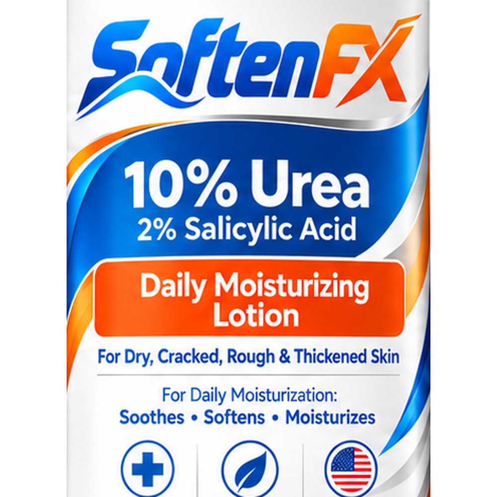 Label close-up: 10% Urea, 2% Salicylic Acid