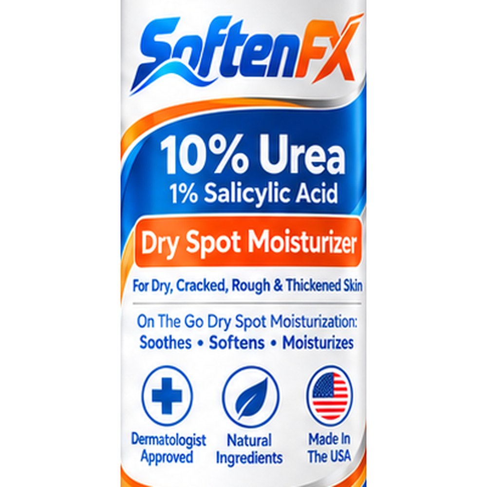 Label close-up: 10% Urea, 1% Salicylic Acid